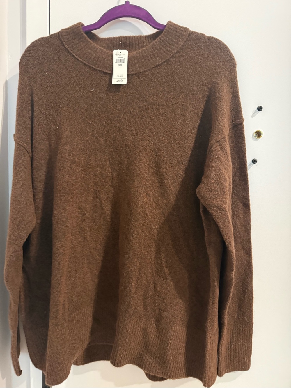 NWTaerie Brown Crewneck Knit Sweater